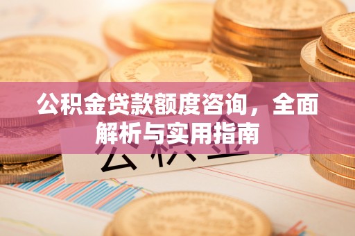 萍乡公积金贷款额度咨询，全面解析与实用指南