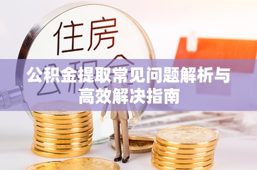 萍乡公积金提取常见问题解析与高效解决指南
